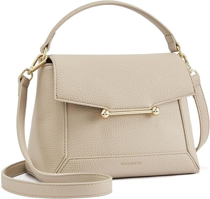 BOSTANTEN Small Crossbody Bags for Women Trendy Top Handle Shoulder Purse Vegan Leather Handbags ... | Amazon (US)