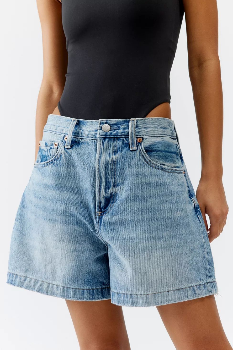 Pistola Saige High-Waisted Denim Short | Urban Outfitters (US and RoW)