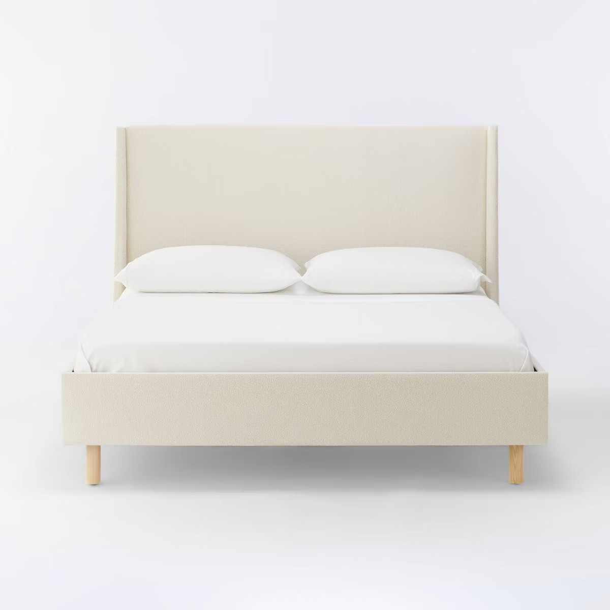 California King Encino Fully Upholstered Platform Bed Gray - Threshold™ designed with Studio Mc... | Target