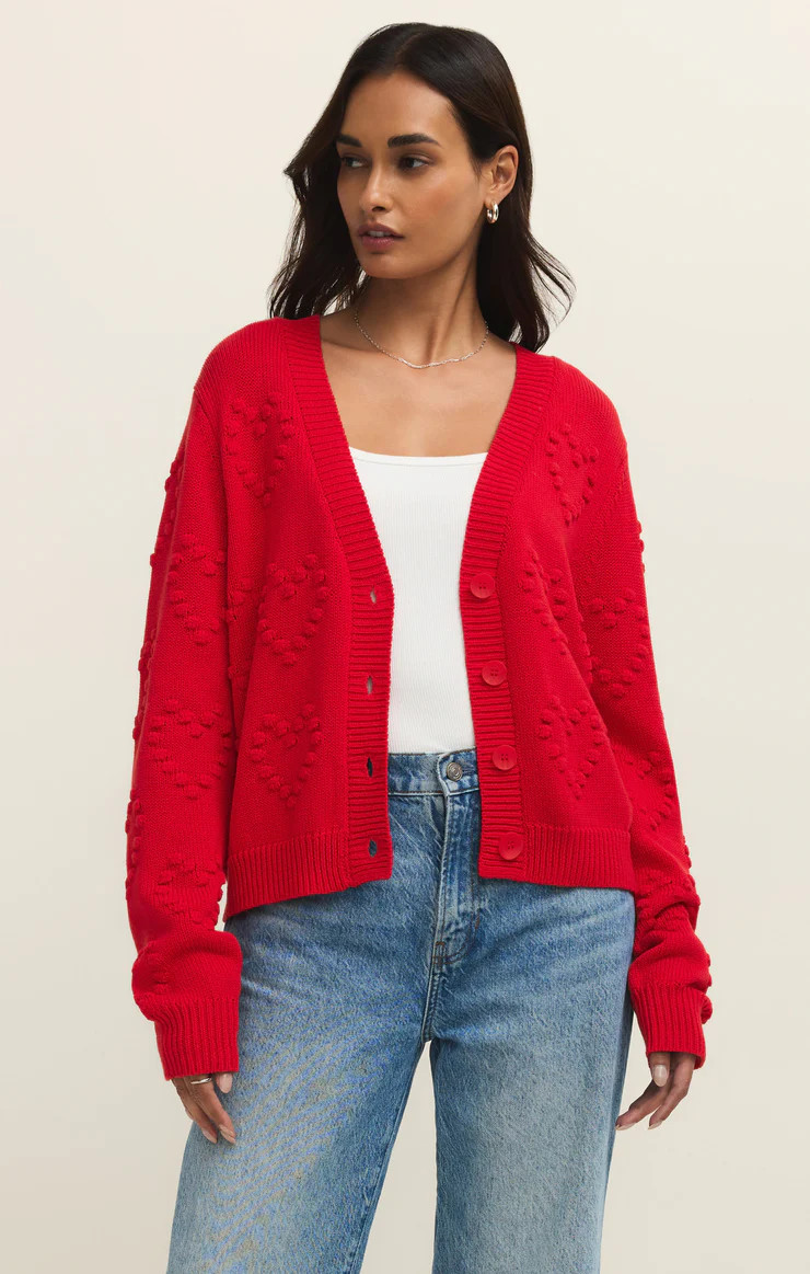 Hearts Embroidered Cardigan | Z Supply
