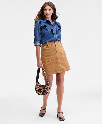 Women's Corduroy Mini Skirt, Macy's Exclusive | Macy's