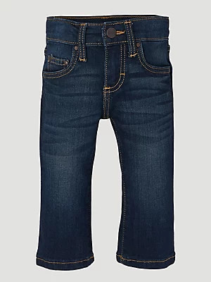 Baby Boy Adjustable Waist Western Jean in Dark Blue | Wrangler