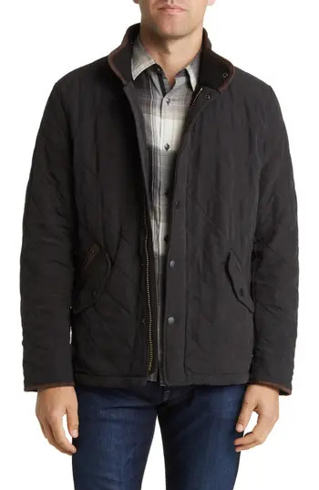 Barbour Bowden Quilted Nylon Jacket in Black at Nordstrom Rack, Size Xx-Large | Nordstrom Rack