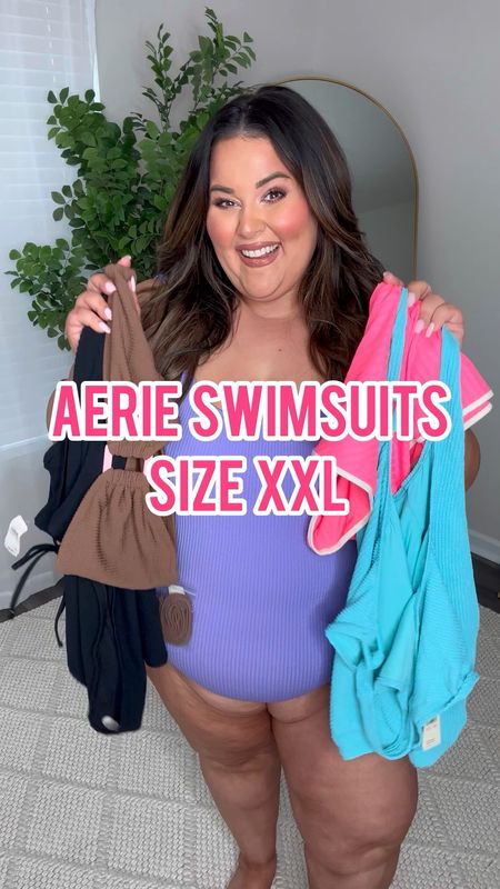Plus size friendly aerie swimsuit haul! I’m usually a size 18 or 2X and I’m wearing an xxl in all of these! 

#LTKplussize #LTKswim #LTKstyletip