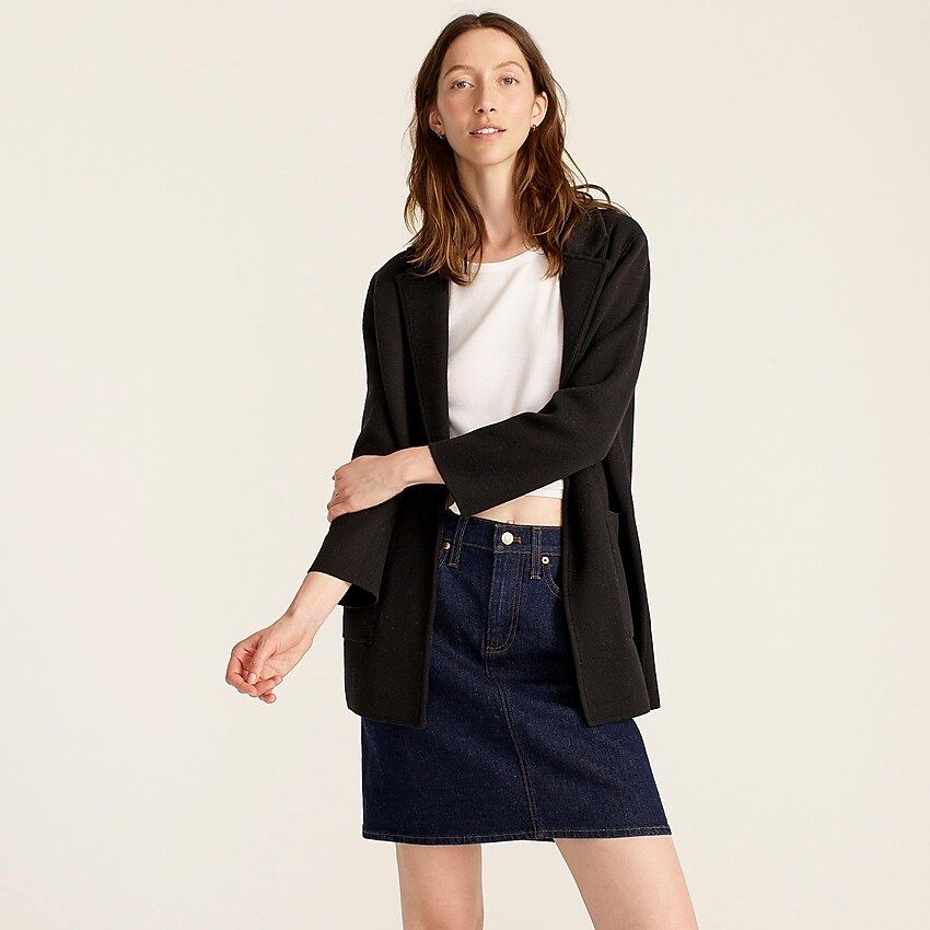 Sophie open-front sweater-blazer | J.Crew US