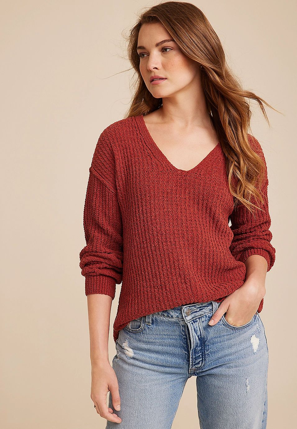 Wayfarer Chenille Sweater | Maurices