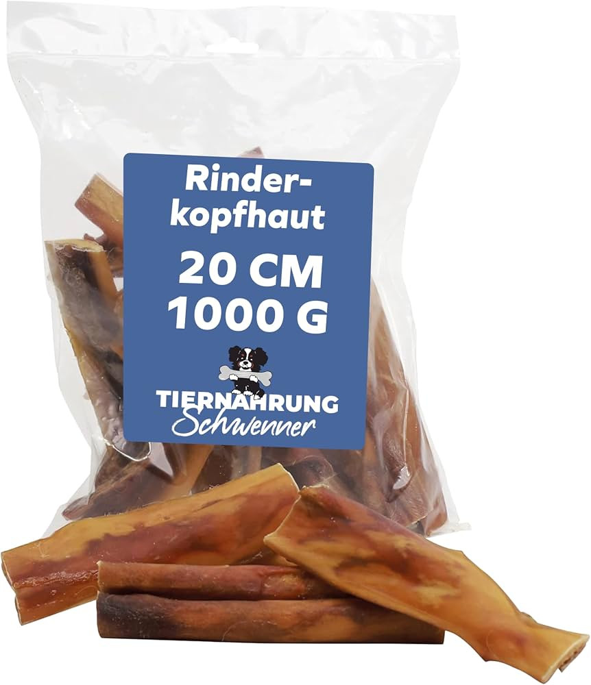 Rinderkopfhaut f\u00fcr Hunde getrocknet \u2013 Dog Snacks \u2013 Hunde Zahnpflege \u2013 1000g 2... | Amazon (DE)