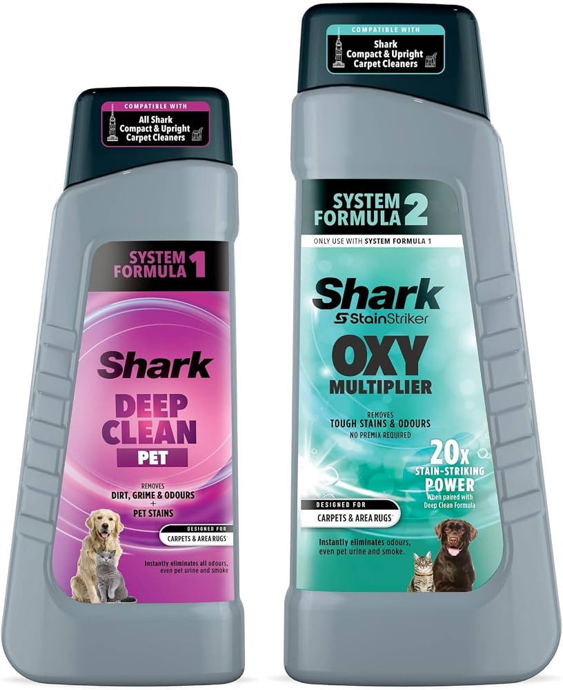 Shark 4970YY200UK StainStriker Formula Bundle 946ml Oxy Multiplier Refill and 473ml Deep Clean Pe... | Amazon (UK)