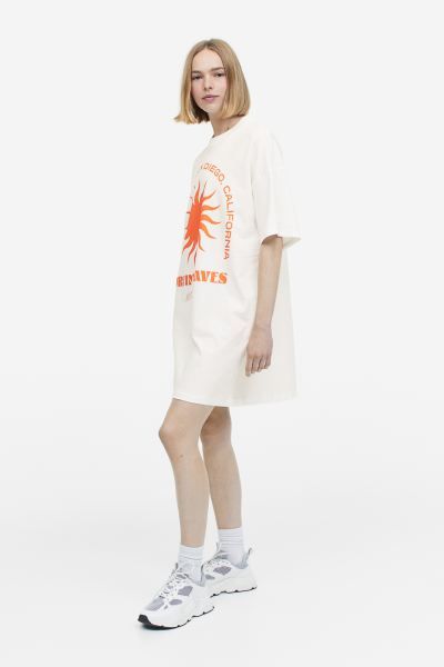Oversized Printed T-shirt Dress | H&M (US)