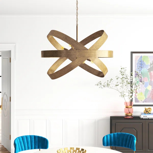 Seamus 6 - Light Dimmable Geometric Chandelier | Wayfair North America