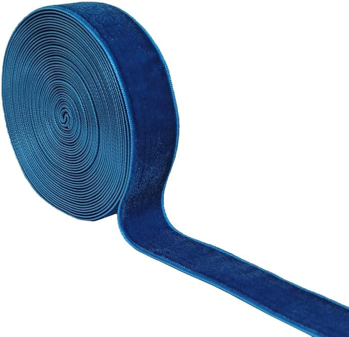 Wedding Christmas Valentin's Day Gift Box DIY Craft Décor Velvet Ribbon(Royal Blue, 1''x2Yards) | Amazon (US)