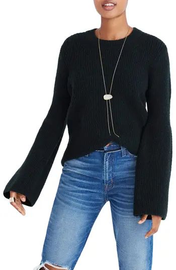 Women's Madewell Bell Sleeve Pullover Sweater | Nordstrom