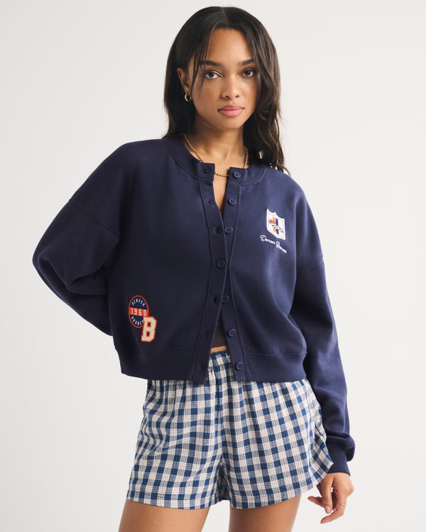 New!BestsellerNFL by AbercrombieDenver Broncos Sunday Shrunken Cardigan | Abercrombie & Fitch (US)