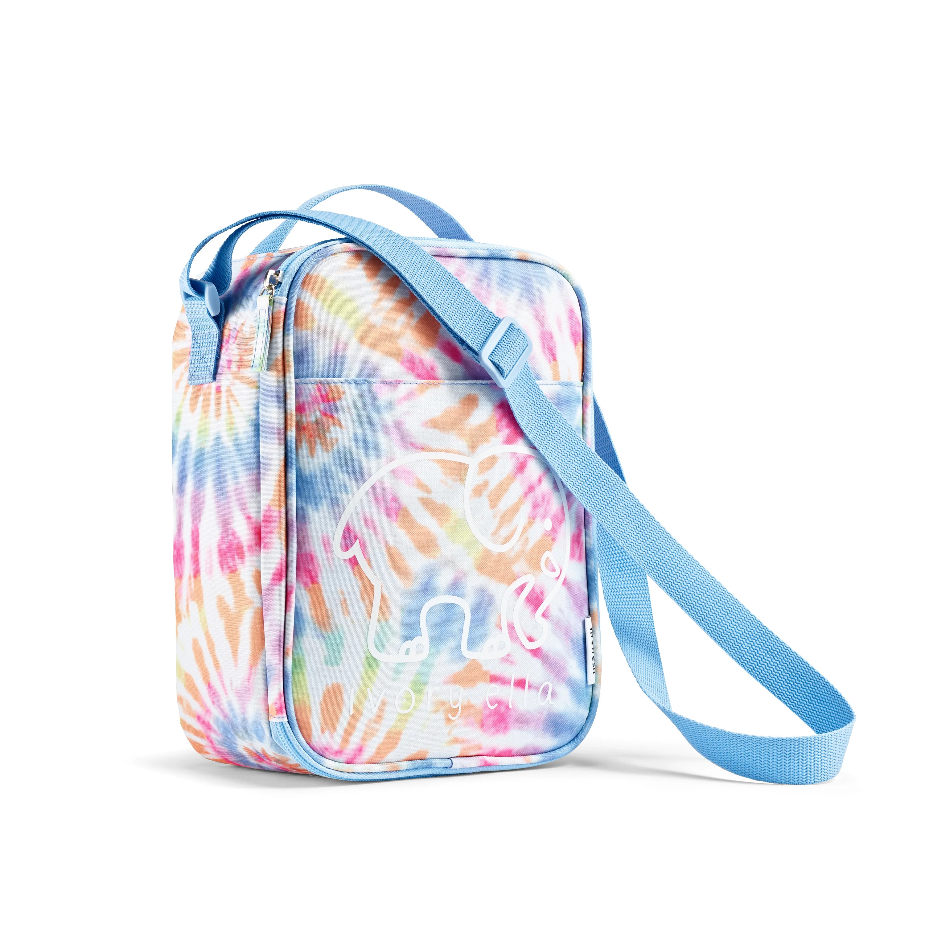 Fit & Fresh x Ivory Ella Ryane Insulated Cross-Body Sling Lunch Bag Tie Dye Swirl Soft Sided Reus... | Walmart (US)