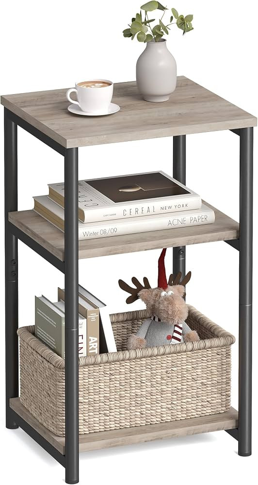 VASAGLE BARNET Collection - Side Table, Small End Table for Living Room, Modern Tall Nightstand, ... | Amazon (US)