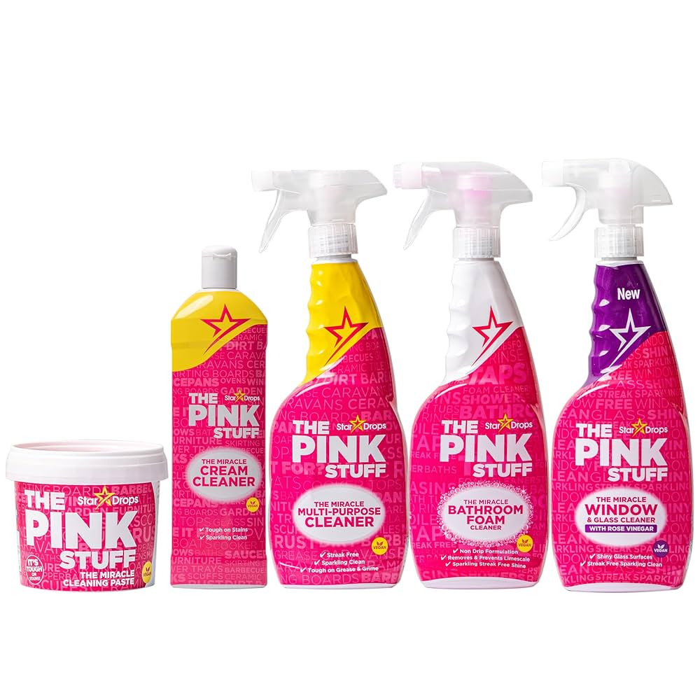 Stardrops - The Pink Stuff - The Miracle Cleaning Paste, Multi-Purpose Spray, Bathroom Foam Spray... | Amazon (US)