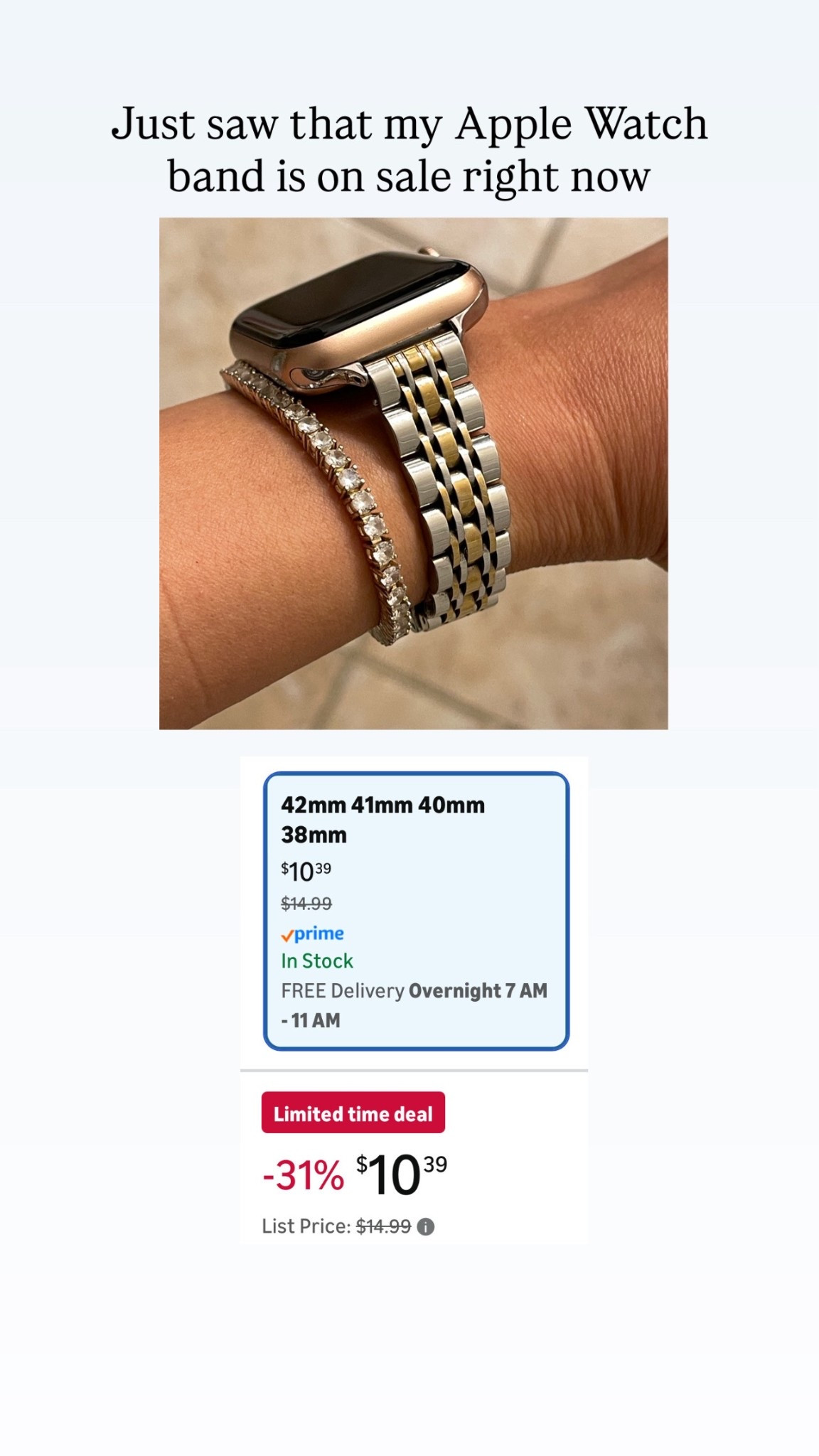 Apple Watch band


#LTKFindsUnder50 #LTKSaleAlert