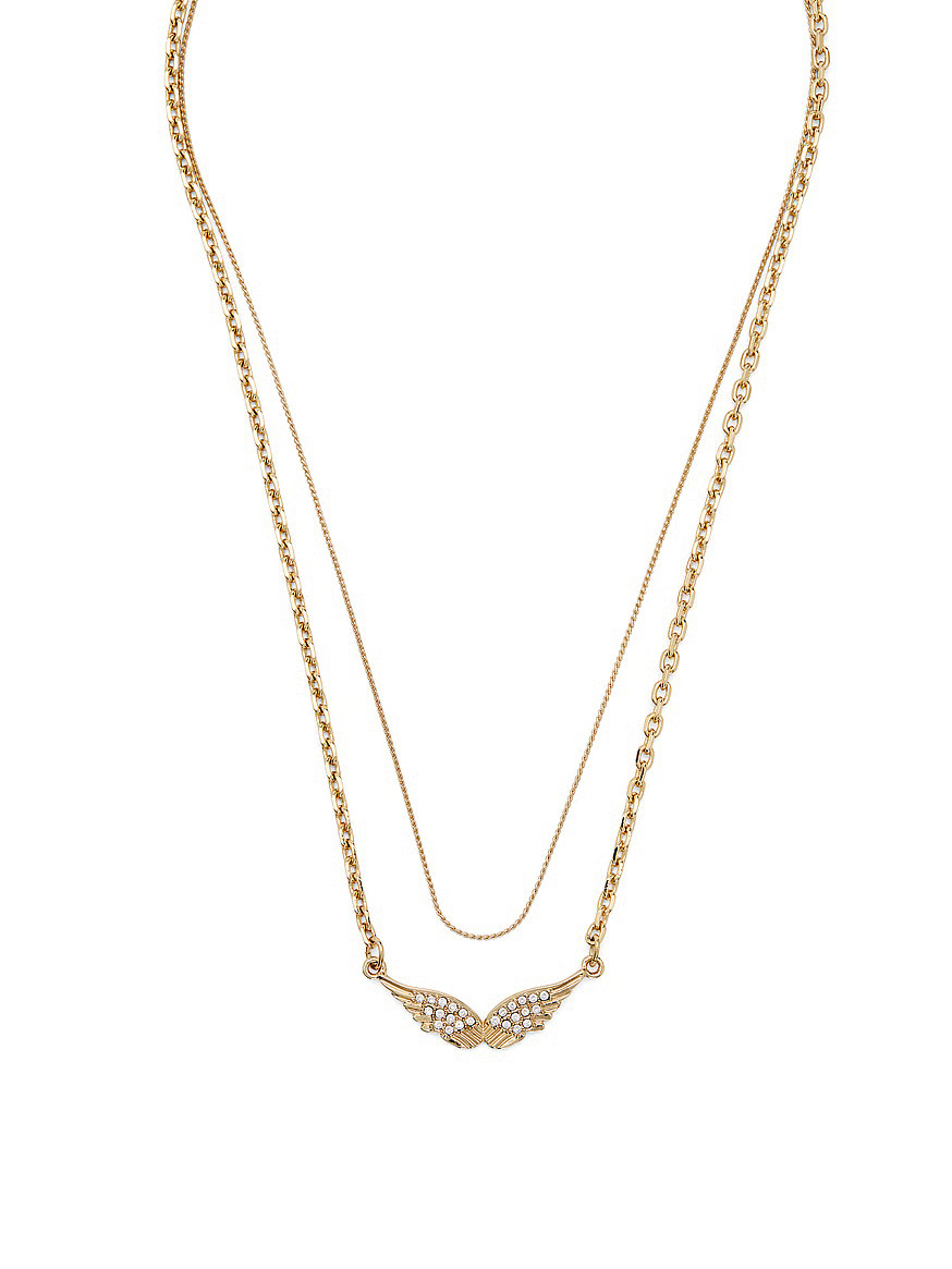 Buy Gold Wings Charm Necklace, Gold - Order Jewelry online - Victoria's Secret US | Victoria's Secret (US / CA )