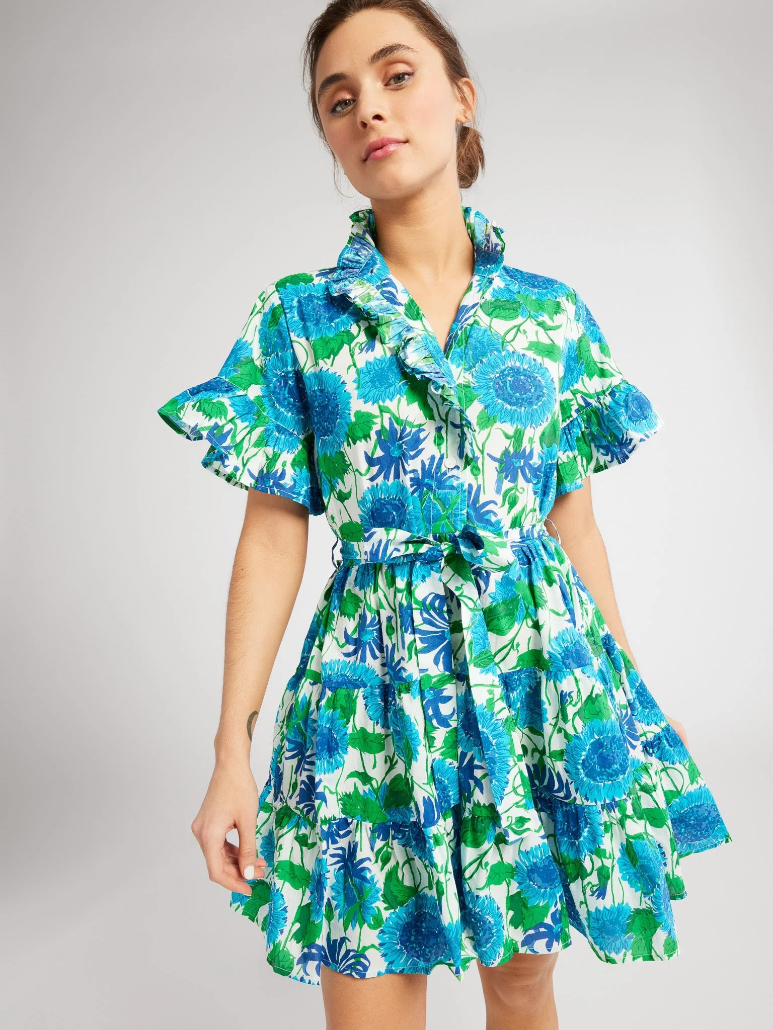 Shop Mille - Violetta Dress in Cornflower | Mille