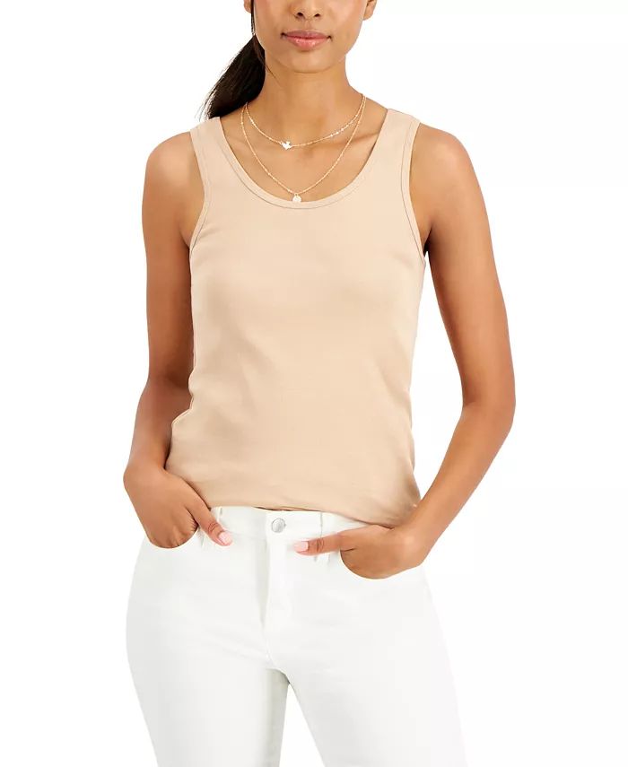 Style & Co Cotton Tank Top, Created for Macy's & Reviews - Tops - Women - Macy's | Macys (US)