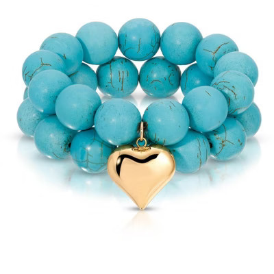 Luck and Love Turquoise Bracelet Set - Ettika | Target