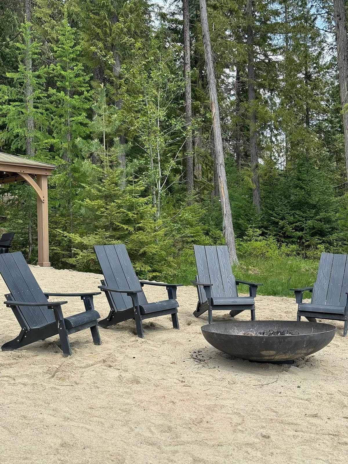 #ad This is one of our favorite outdoor spaces at the cabin! We love gathering around the fire after a long day in the sun, so many amazing memories made here!

#wayfair #wayfairpartner #outdoor #wishyouwerehere @Wayfair 

#LTKSeasonal #LTKHome