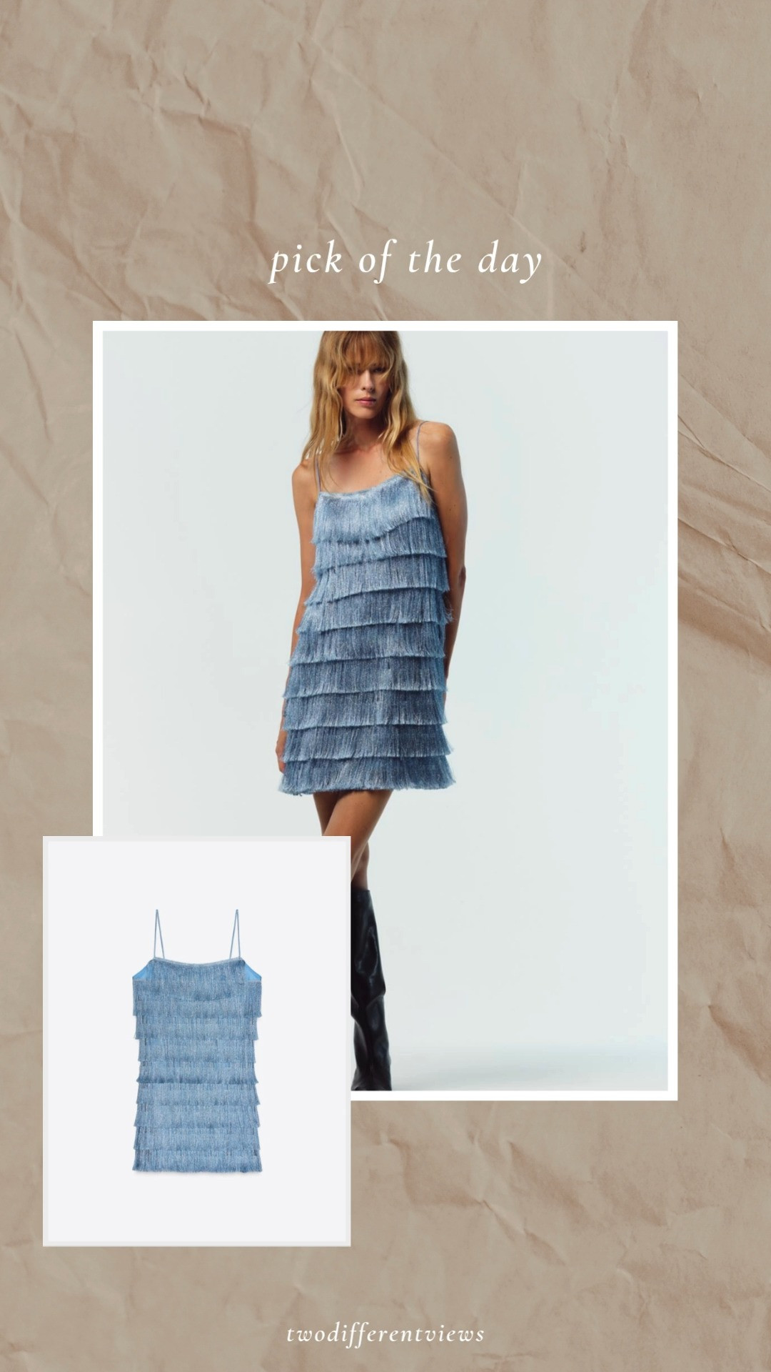 Zara pick of the day! Love this fringed dress for late summer nights and events!  Only $60! 
wedding guest
wedding guest dress 

 #LTKSeasonal #LTKParties #LTKFindsUnder100