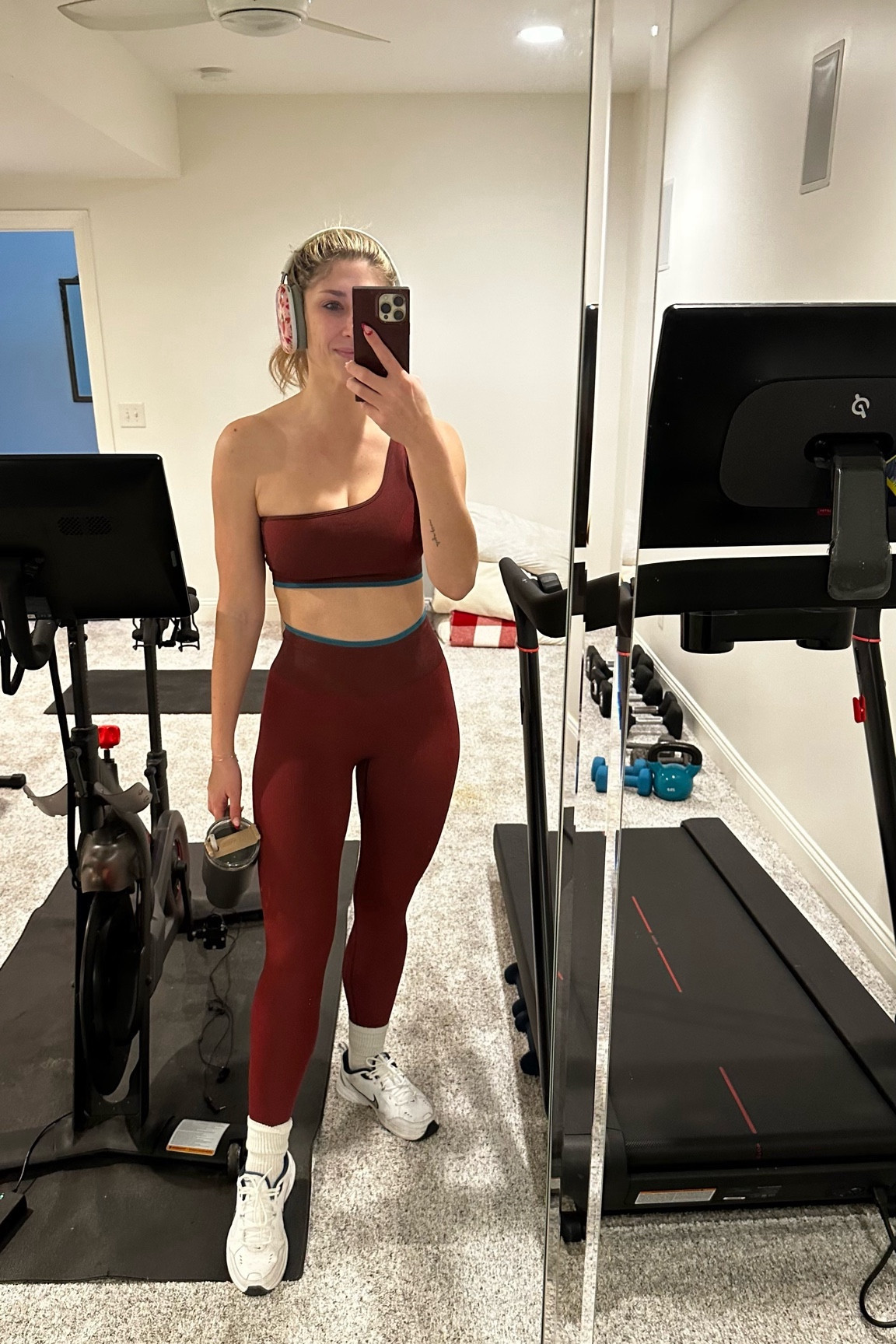 Workout outfit of the day! My set is outdoor voices, but it’s out of stock/older. Linking a similar one from Lululemon! 

#LTKfitness #LTKshoecrush #LTKfindsunder100