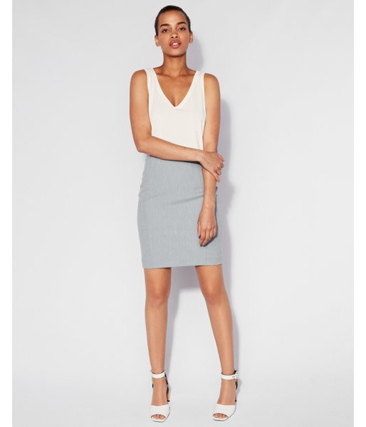 Express Womens V-Neck Essential Tank White Women's Xxs White XXS | Express