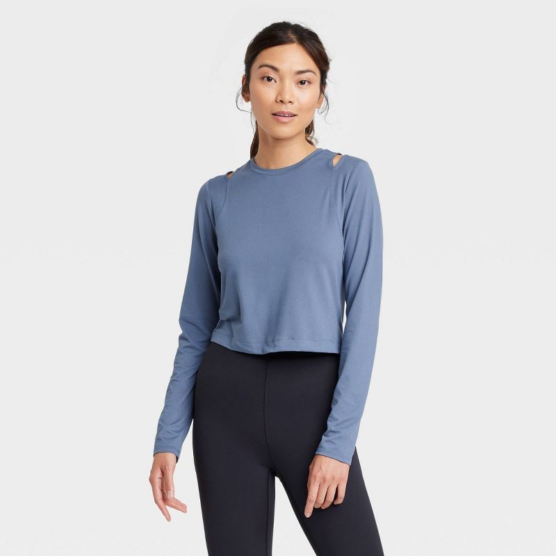 Women's Long Sleeve Cropped Top - All in Motion™ | Target