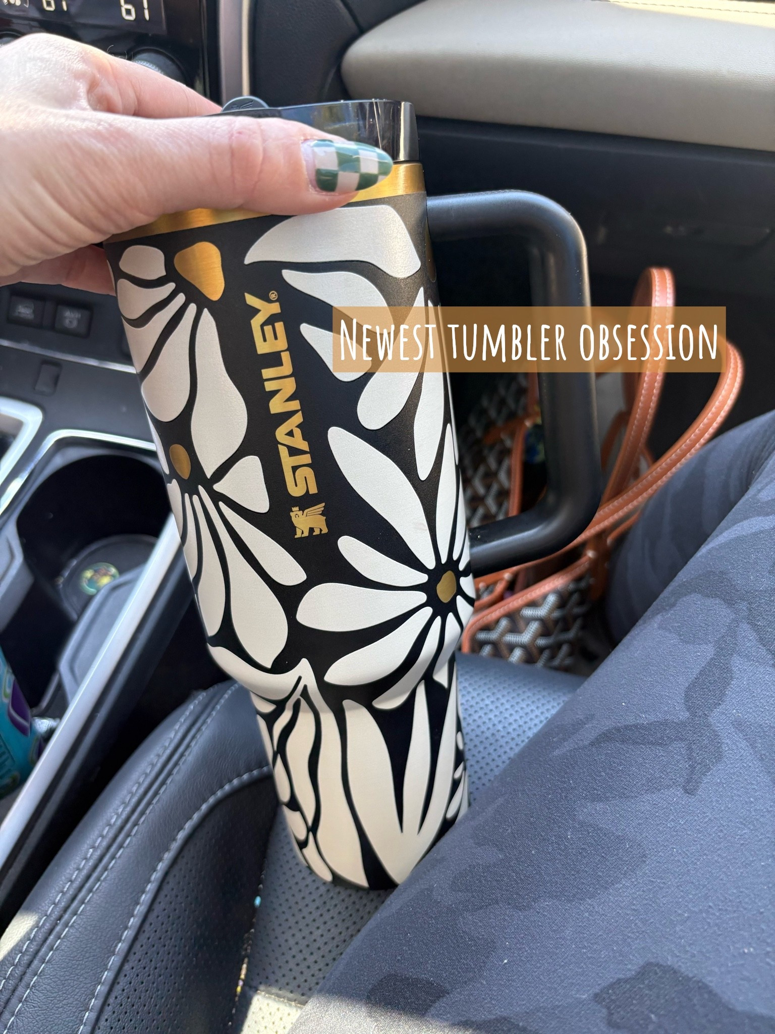 Newest tumbler obsession - Stanley 40oz flip top in the most beautiful black & gold floral pattern!

#LTKmomlife #LTKActive #LTKTravel