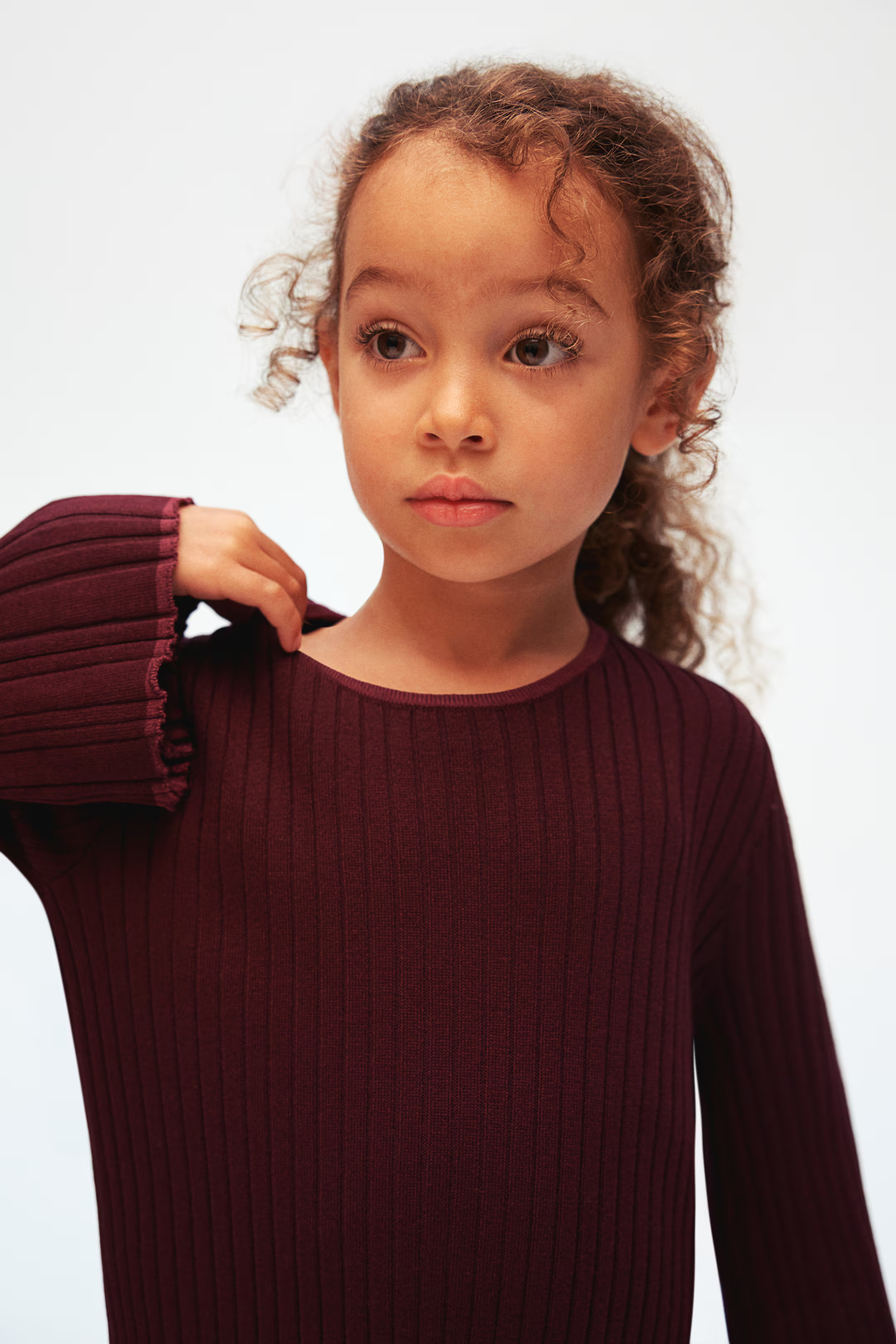 Rib-Knit Dress - White - Kids | H&M US | H&M (US + CA)