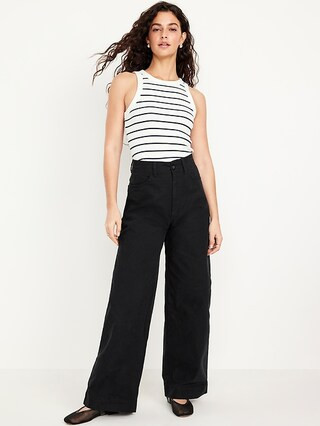 Extra High-Waisted Mariner Wide-Leg Pants | Old Navy (US)