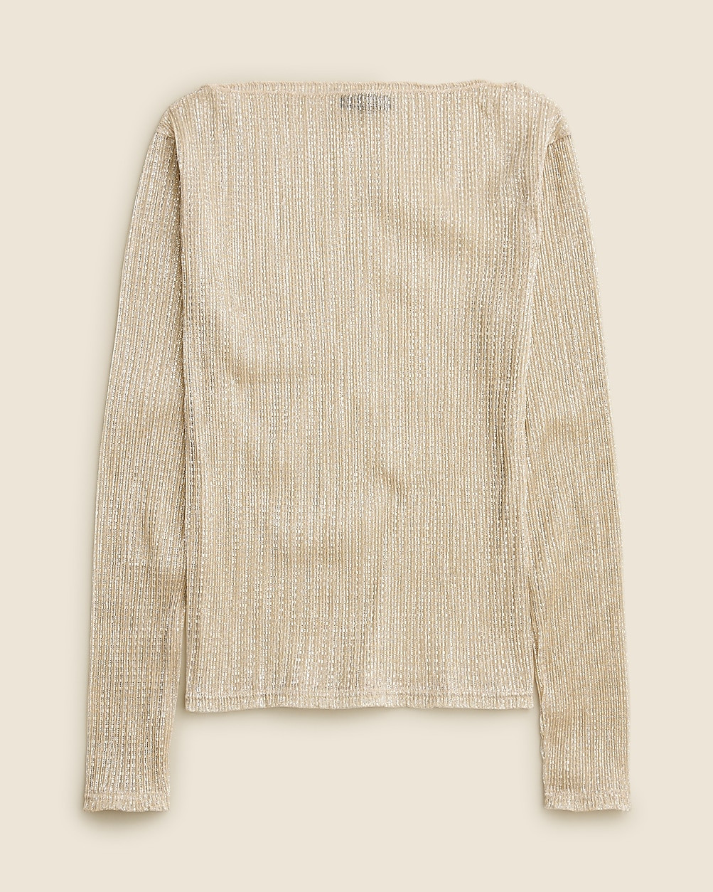 Sheer metallic boatneck top | J. Crew US