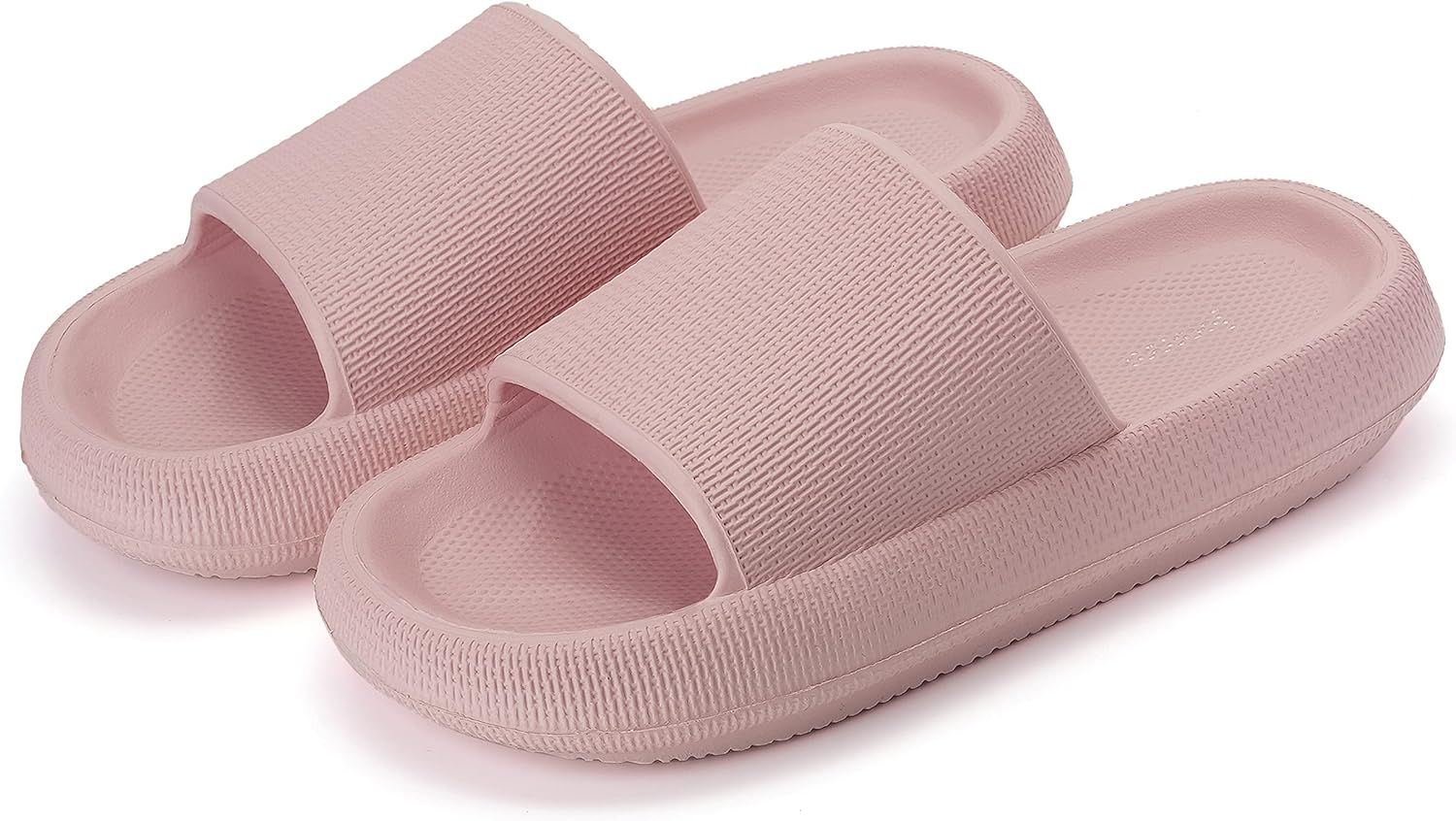 Joomra Pillow Slippers for Women and Men Non Slip Quick Drying Shower Slides Bathroom Sandals | U... | Amazon (US)