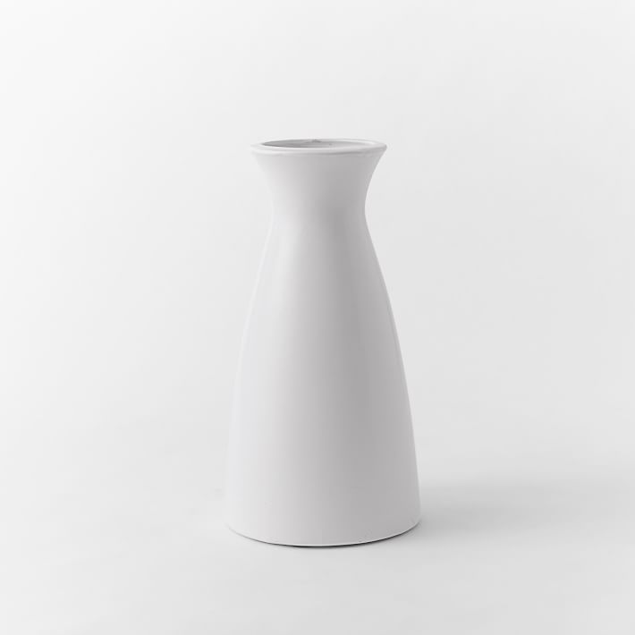 Pure White Matte Ceramic Vases | West Elm (US)