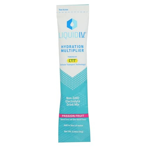 Liquid IV Passion Fruit Hydration Multiplier Single, 0.56 OZ | Amazon (US)