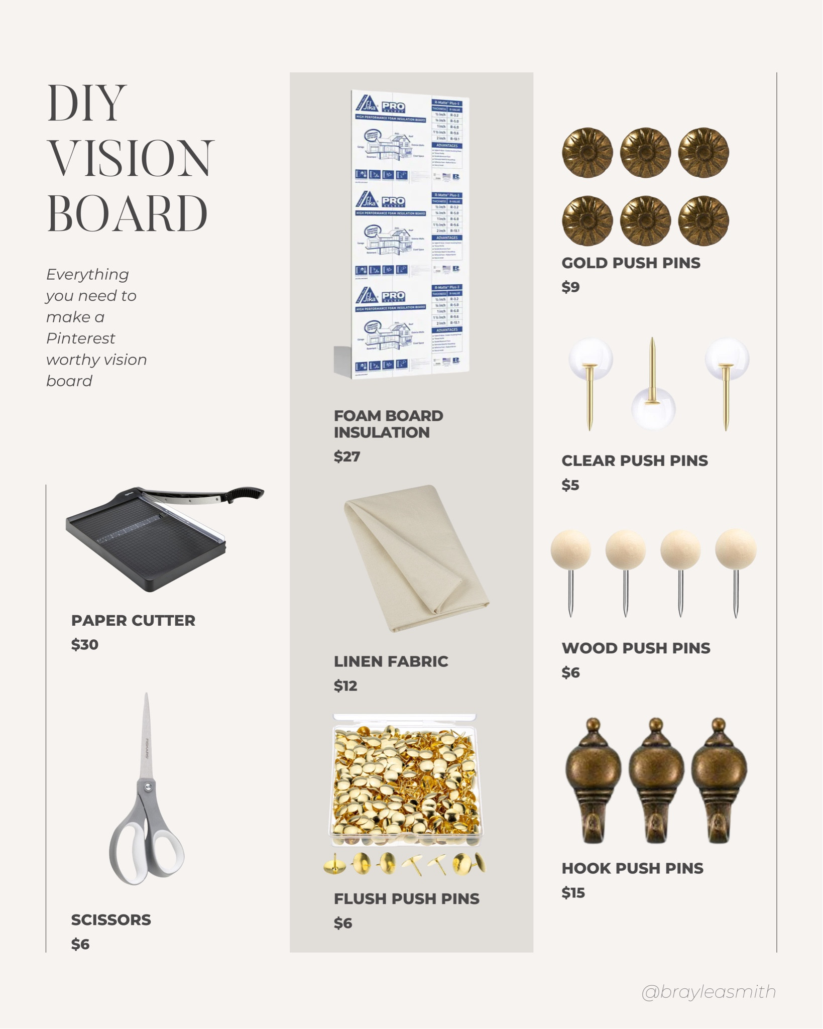 Everything I’m using for the DIY vision board we’re making for my office 📌

#LTKSeasonal #LTKHome #LTKFindsUnder100