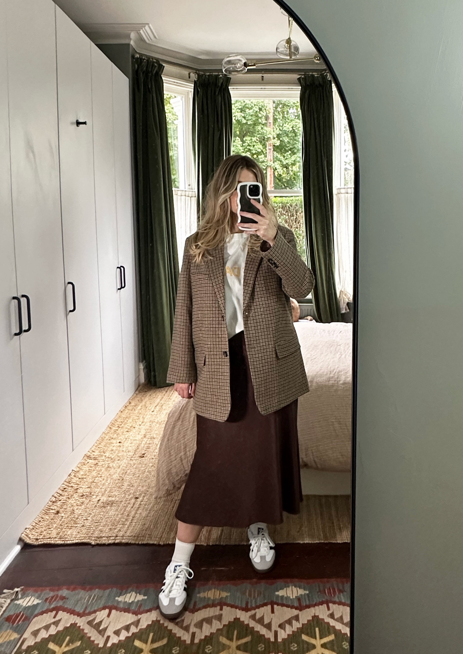 Everlane, Ro&zo, Adidas, Adidas sambas, LTKxAdidas, transitional outfit, transitional style, autumn outfit, autumn fashion, oversized blazer, plaid blazer, slip skirt, satin skirt, graphic tee, Adidas originals, autumn outfit ideas, style inspiration 

#LTKstyletip #LTKSeasonal #LTKeurope