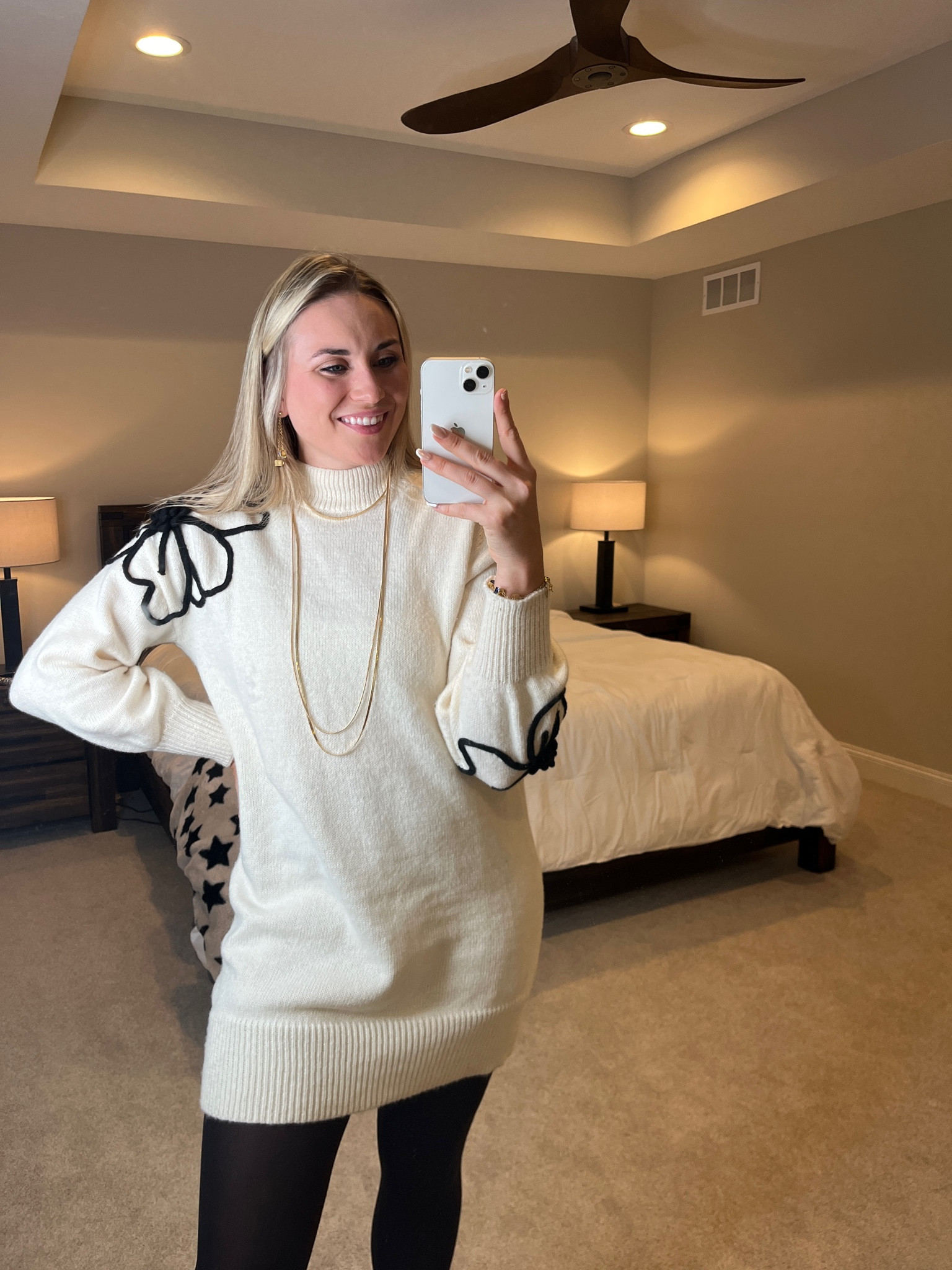 Looking for a sweater that has the sweetest details? Look no further. I love the delicate flowers on this sweater dress paired with a simple tight and fun boot! 

#Sweater #SweaterDress #FlowerDress #WinterDress #FloralsForSpring #SpringFashion #Delicate #Flowers #Women’sSweaterDress #SweaterDressForWomen #Women’sDress 

#LTKfindsunder50 #LTKstyletip #LTKSeasonal