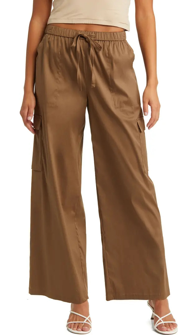 Cotton Blend Drawstring Cargo Pants | Nordstrom
