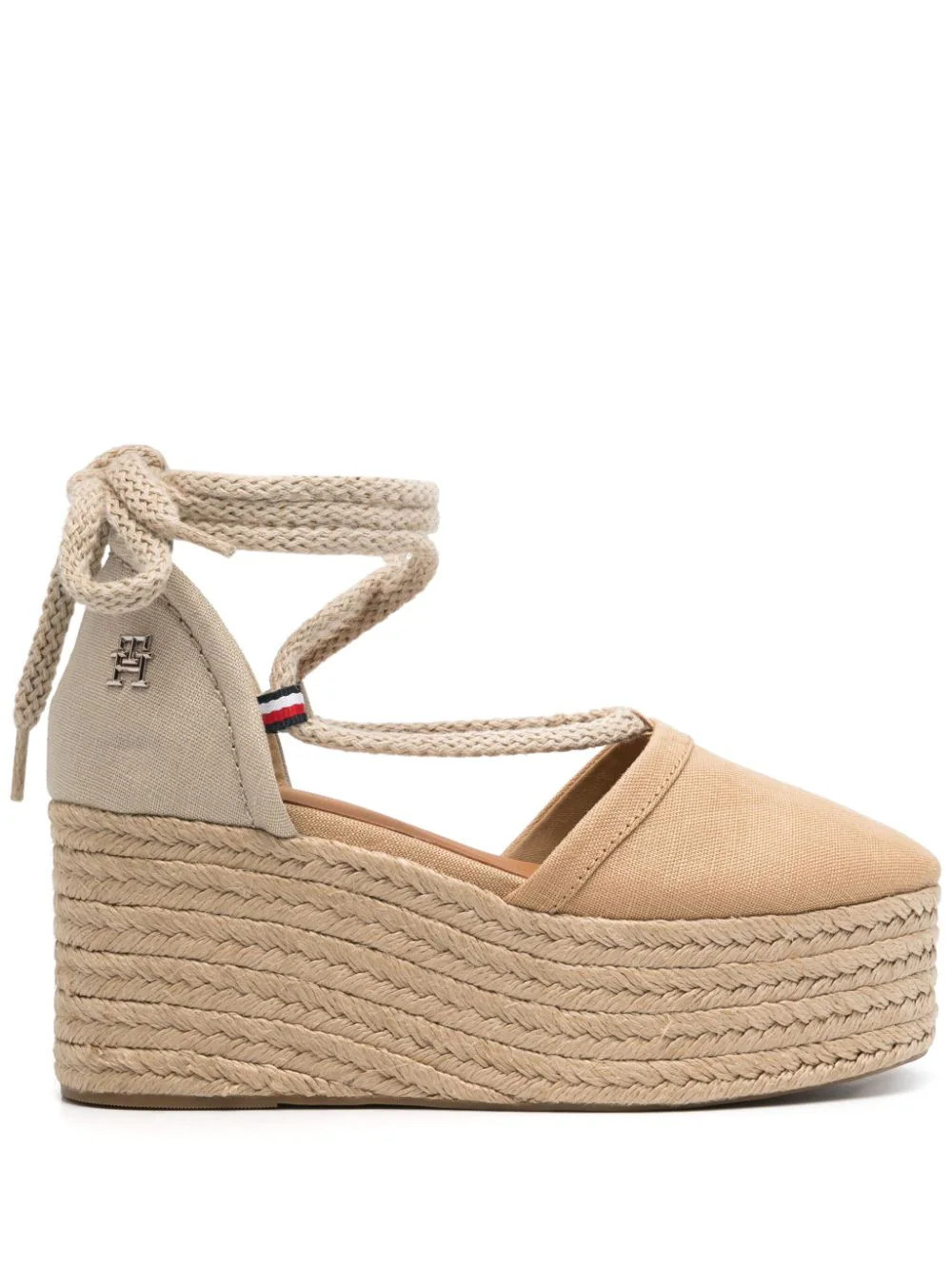 Tommy Hilfiger 75mm wedge-heel espadrilles - Neutrals | Farfetch Global