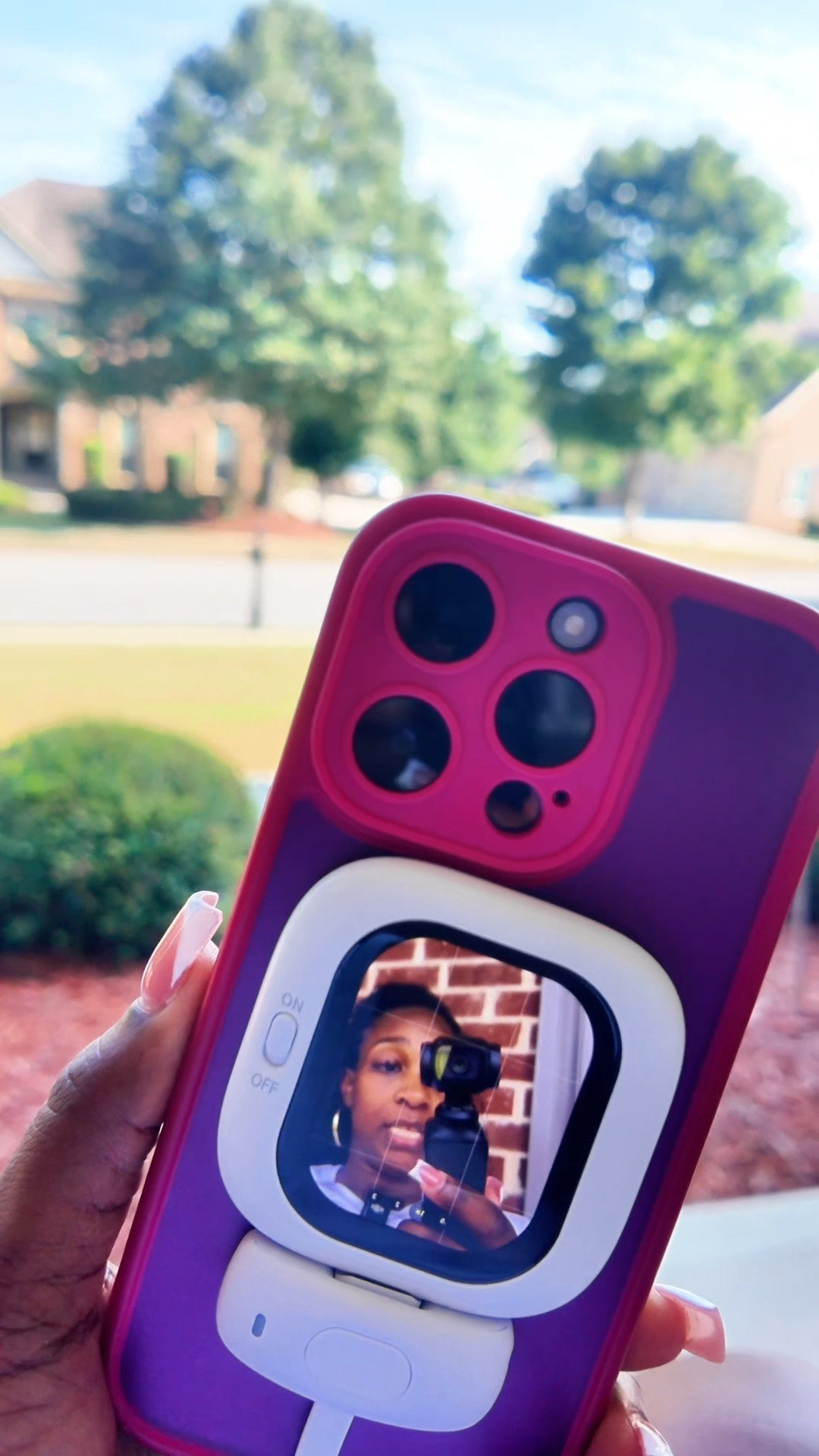 This selfie monitor screen is a game changer for content creators so that you are able to use your back camera when recording and still be able to see yourself!

#LTKHome