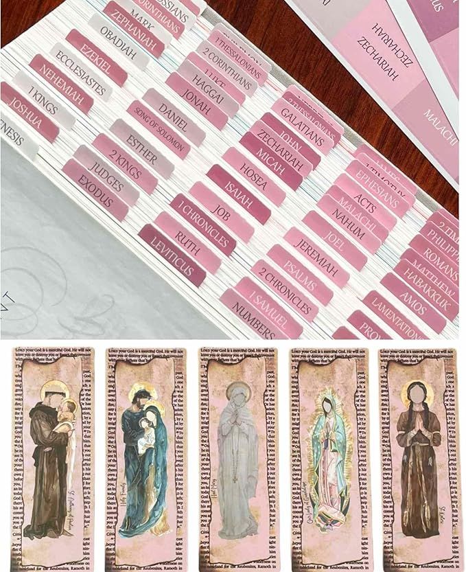 Repositional Bible tabs & 10pcs Bible Bookmark | Amazon (US)