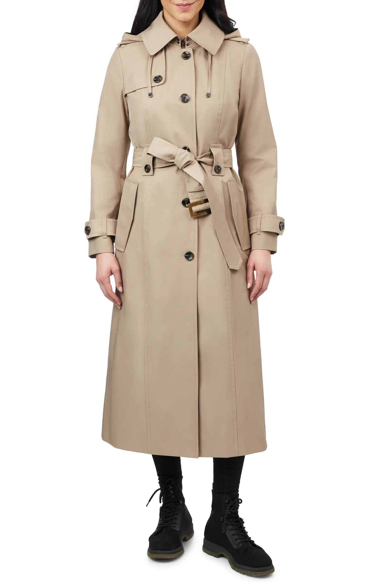 London Fog Water Resistant Belted Trench Coat | Nordstrom | Nordstrom