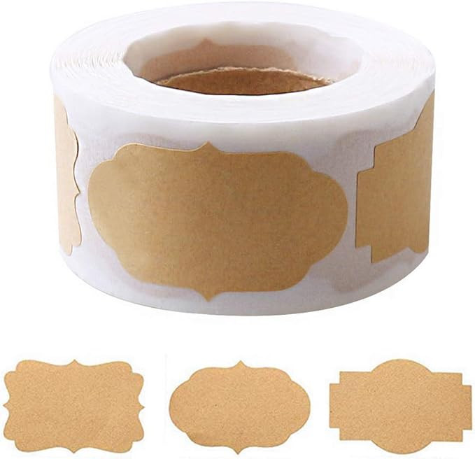 300 Pcs Jar Labels Stickers, Self-Adhesive Handmade Labels for Essential Oil Bottle Cosmetic Deco... | Amazon (US)