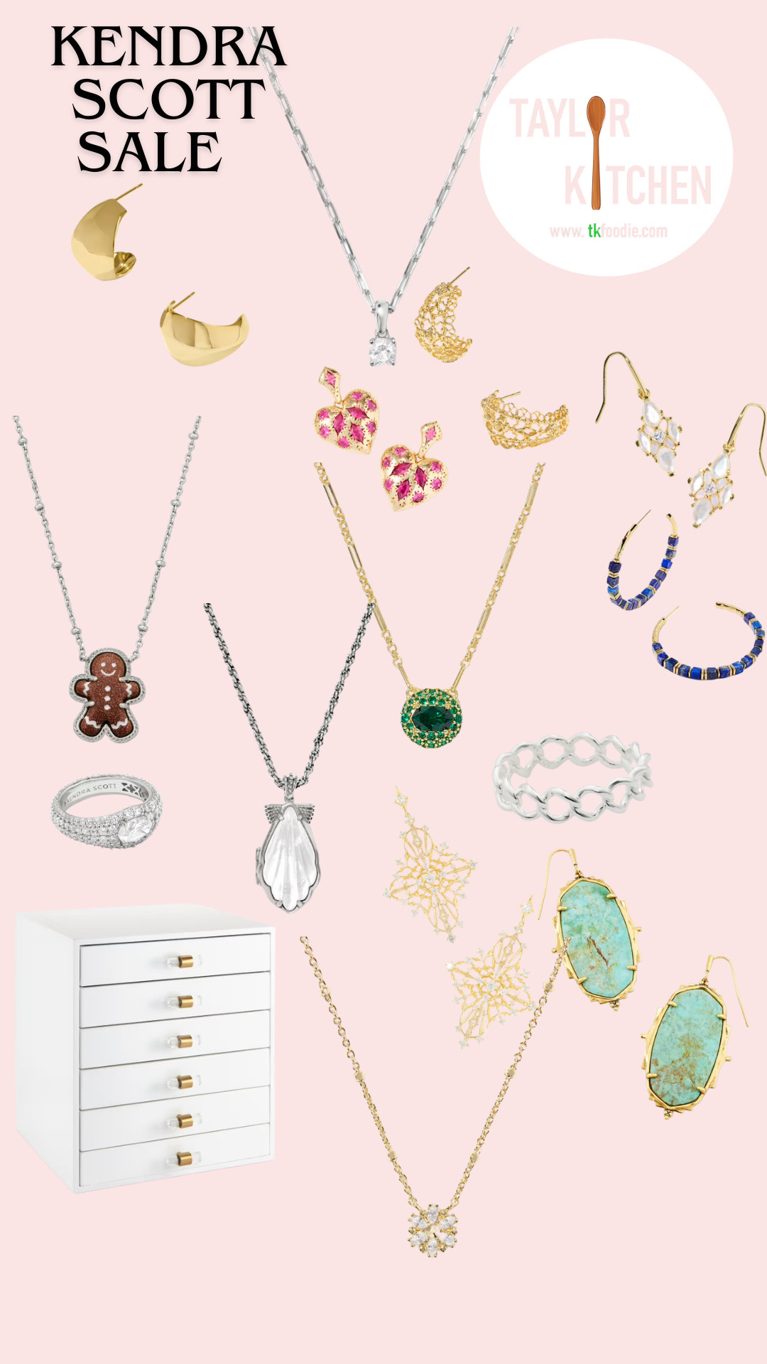 Kendra Scott = beautiful, quality jewelry & so many pieces are marked down now.  😊
If you've been in the market for some new pieces to compliment your ensembles, check out this sale! 💕
I've picked some of my favorites here on my LTK.  
You can even het a great jewelry chest during this sale. 

 #LTKSaleAlert