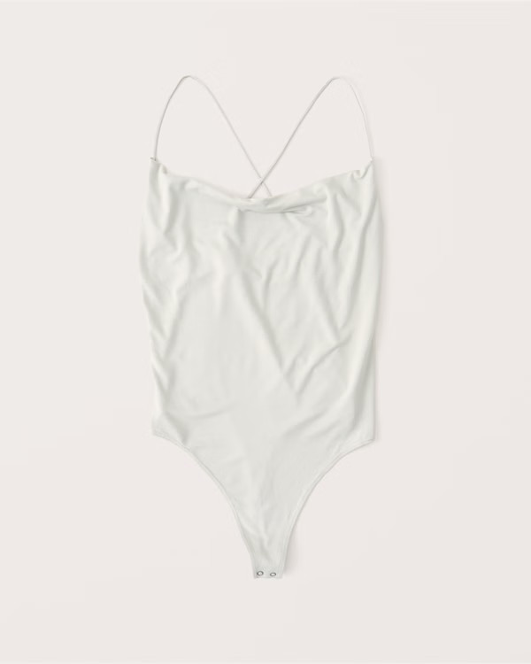 Drapey Cowl Neck Bodysuit | Abercrombie & Fitch (US)
