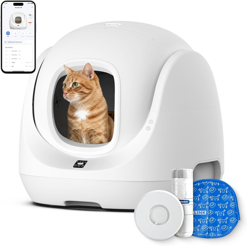 CATLINK Self Cleaning Litter Box, Pinch-Free Safety Protection, Automatic Litter Box AI-Powered H... | Amazon (US)