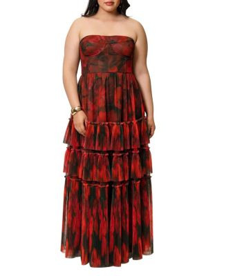 Hutch Plus Size Isabella Strapless Floral Tulle Gown  | Bloomingdale's Women | Bloomingdale's (US)
